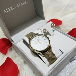 💎Alexis Bendel watch and earring set💎